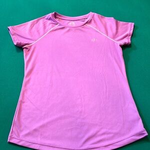 Champion-semi fitted short sleeve shirt moisture wicking Purple 14-16